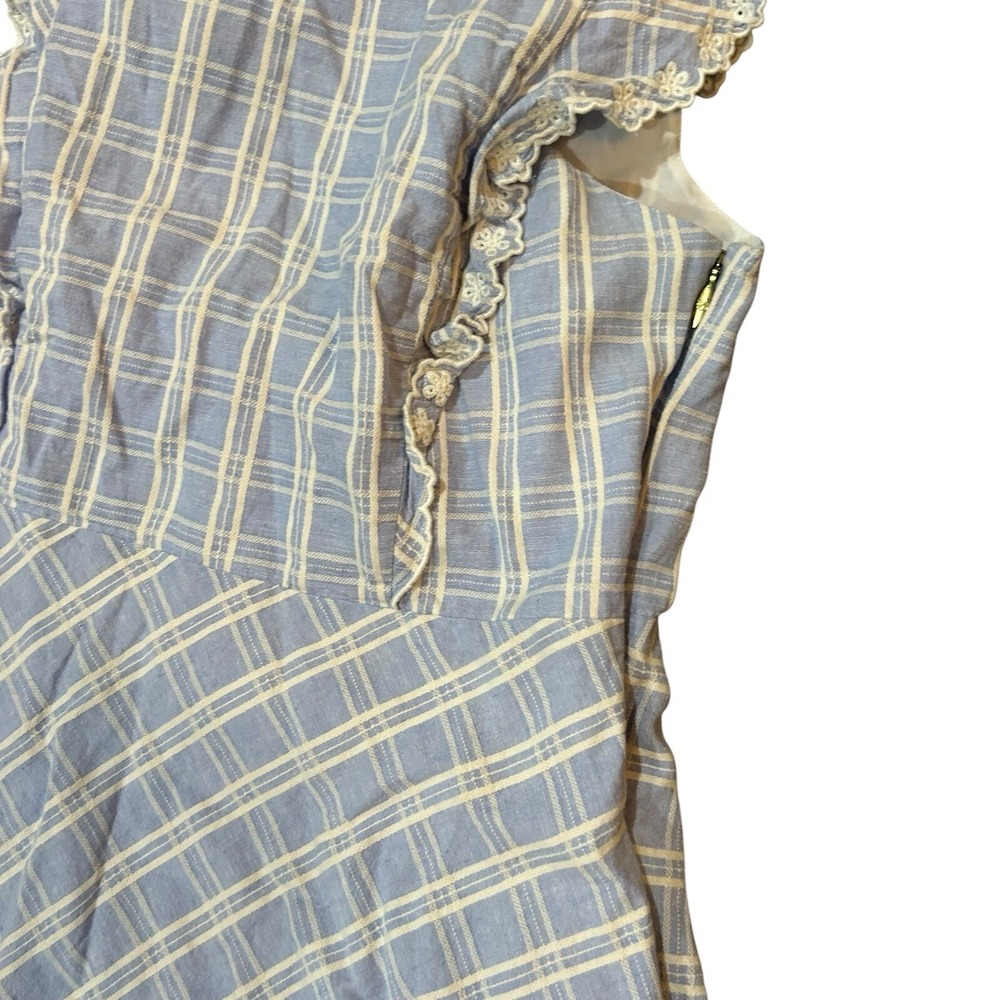 Draper James Girls Dress 14 Blue Plaid Preppy Summer Spring Party Cottagecore‎ - Picture 8 of 9